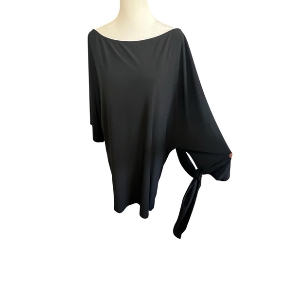 ABI FERRIN Nikki 5 Way Convertible Jersey Knit Dress Black Size Medium FLAW - Picture 2 of 10